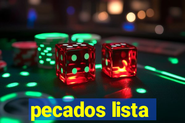 pecados lista